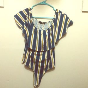 Off the shoulder body suit